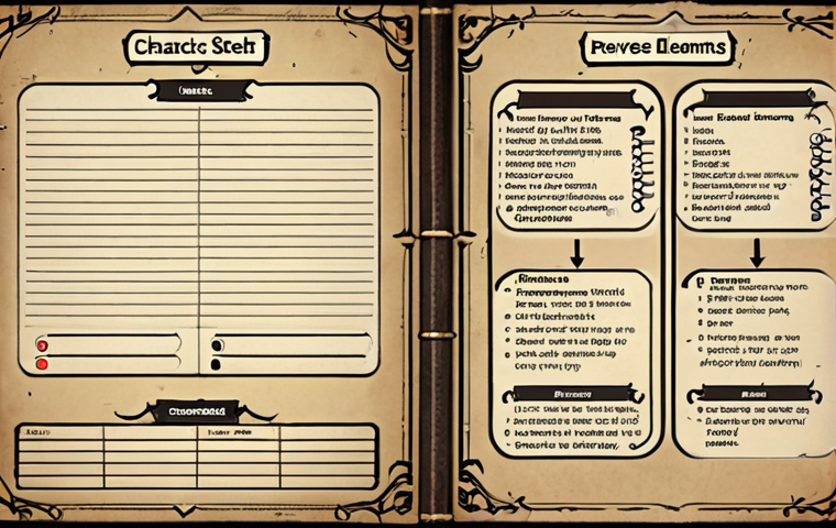 **
A detailed character sheet for a "Reverse: 1999" character. The sheet includes sections for appearance (with a sketch of the character), personality traits (maybe visualized with icons or keywords), background information (represented by symbolic objects or locations), and a brief description of their role in the story. The overall style should suggest a detective's or researcher's notes, hinting at the game's mystery elements.
**