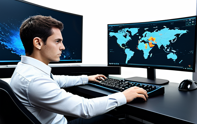 A focused professional, fully clothed in a neat, long-sleeved shirt and dark trousers, seated at a sleek, modern gaming desk. Their intense gaze is fixed on a large monitor displaying an intricate tactical strategy game interface, featuring abstract character selection and skill tree layouts. Their hands rest naturally on a contemporary keyboard and mouse, indicating deep engagement. The room is a clean, high-tech setup with subtle LED lighting and speakers. Safe for work, appropriate content, fully clothed, professional dress, perfect anatomy, correct proportions, natural pose, well-formed hands, proper finger count, natural body proportions, professional photography, high quality, studio lighting.
