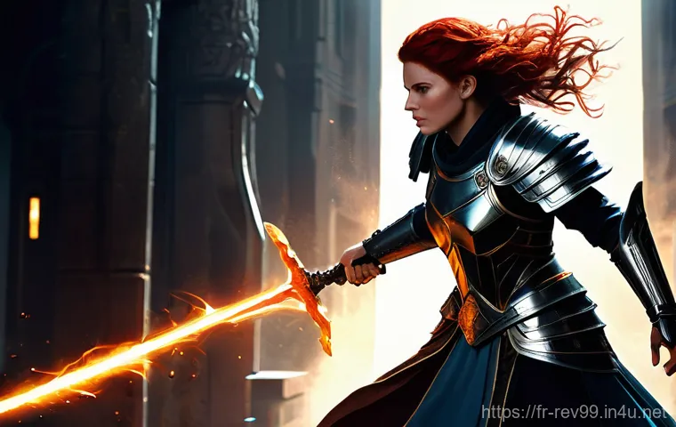 리버스 1999 속성별 최강 조합 - **Prompt 1: Centurion's Fiery Onslaught**
"A powerful female warrior, reminiscent of Centurion f...