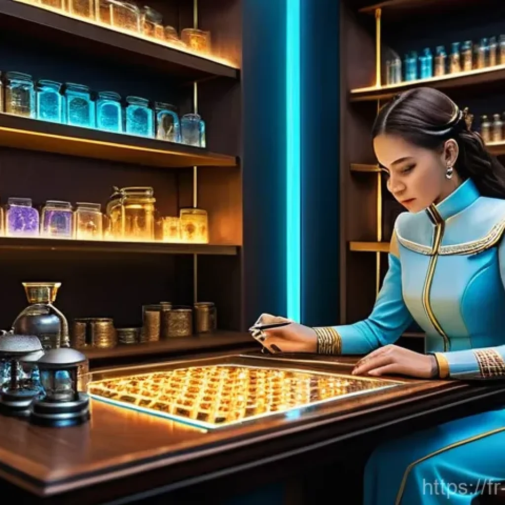 리버스 1999 초보자 레벨업 가이드 - **Prompt: Strategic Resource Management in a Retro-Futuristic Study**
"A young, focused female A...