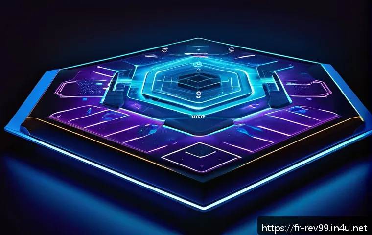 리버스 1999 초보 유저 가이드 - A detailed digital illustration of a futuristic game board for Reverse 1999, featuring a sleek, high...