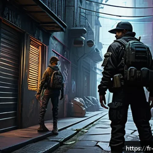 리버스 1999 공식 가이드북 다운로드 - A dynamic fantasy game scene set in a mysterious urban environment inspired by late 1990s aesthetics...